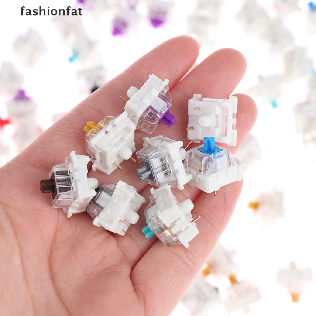 Set 10 Nút Bàn Phím Cơ 3Pin outemu mx Màu Đen / Xanh Dương / Nâu Chuyên Dụng