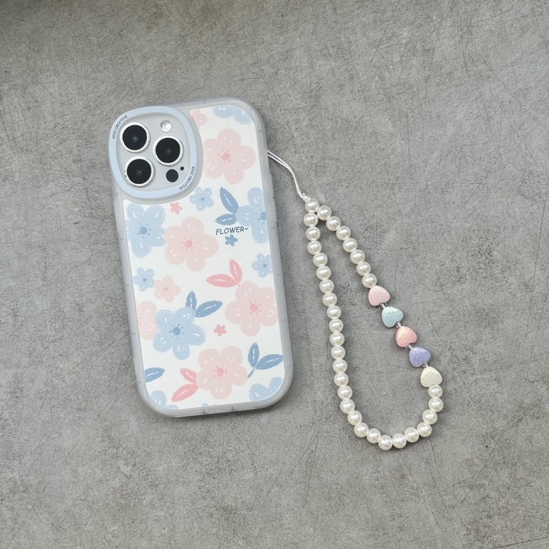 Ốp lưng điện thoại Iphone hoa mềm viền mờ 13Promax/13Pro/13/12Promax/..../7/8/SE