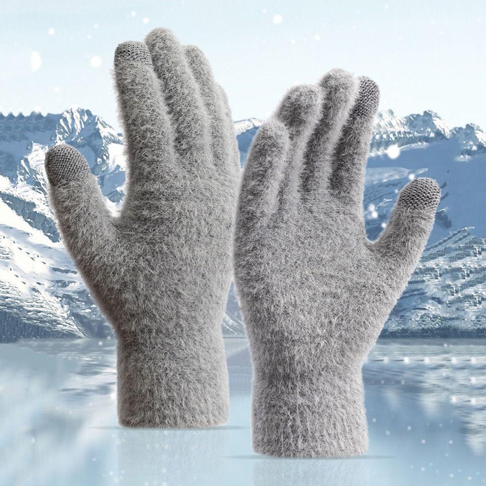 Găng Tay Lông Chồn Thời Trang Mùa Đông Cho Học Sinh