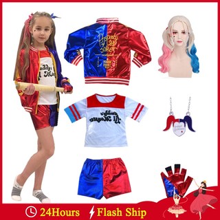 Bộ đồ hóa trang harley quinn độc đáo cho bé