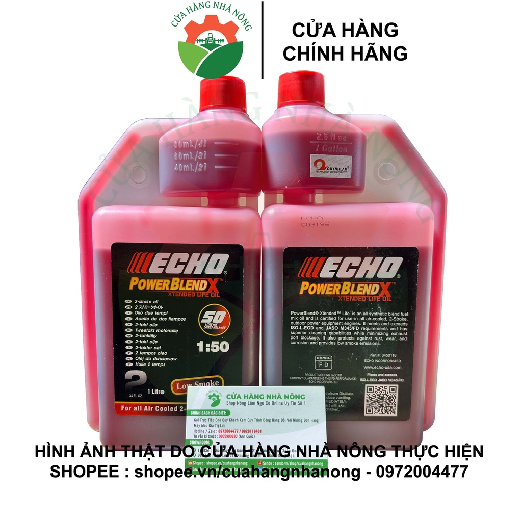 Nhớt 2 thì ECHO POWERBLEND X 1:50 cao cấp chính hãng