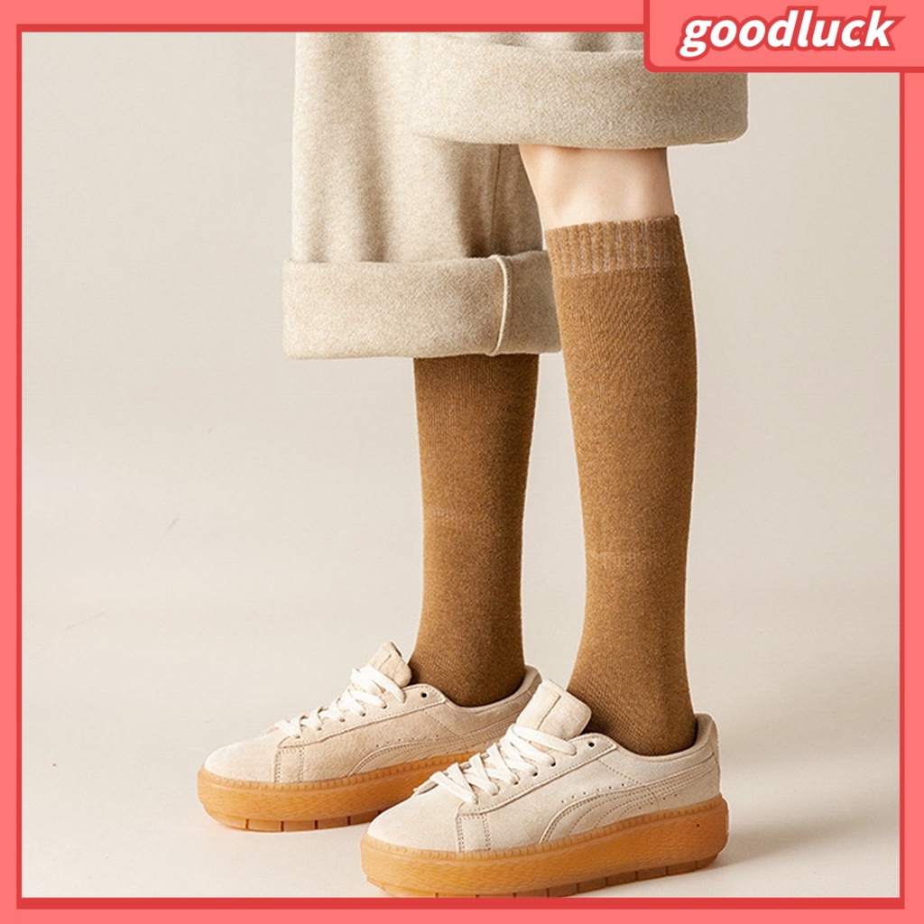 1 Đôi Tất Chân Dày Giữ Ấm Mềm Mại Chống Trượt Cho Nữ