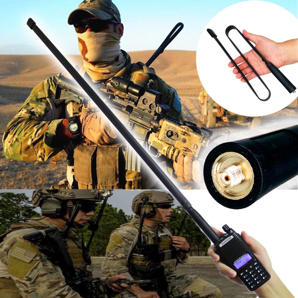 Ăng Ten Băng Tần Kép VHF UHF 144 / 430Mhz Cho Bộ Đàm Baofeng UV-5R UV-82 UV5R