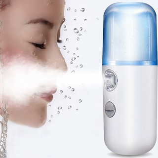 Máy phun sương xông hơi mặt NaNo Mini, bình xịt khoáng cầm tay hỗ trợ dưỡng da cấp nước làm ẩm tối đa