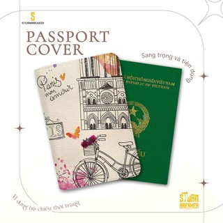 Bao Da Hộ Chiếu - Ví Đựng Passport Du Lịch ( in tên cá nhân ) THÁP EIFFEL- LT064 STORMBREAKER