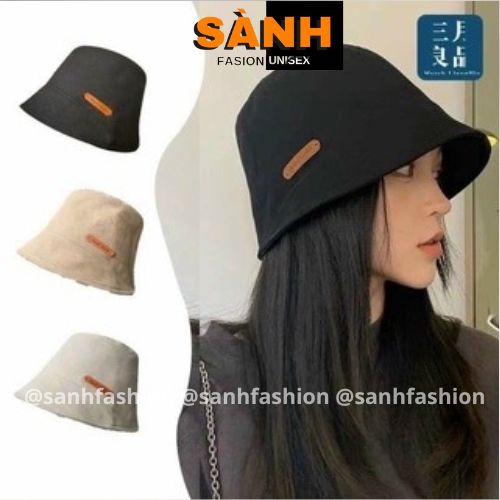 Mũ bucket vành cụp xéo thêu tem Hand Made Nón tai bèo chất kaki cao cấp thời trang form unisex nam nữ_sanhfashion