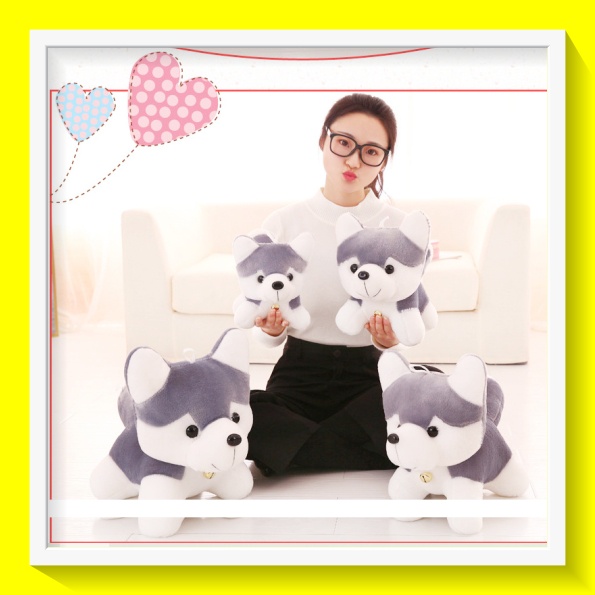 Gấu Bông Chó Husky Đáng Yêu Mềm Mịn