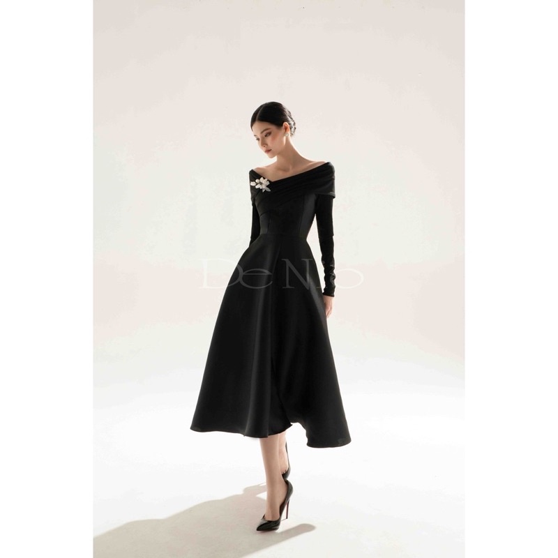 Pass váy Taffeta thiết kế của Denio màu đen size XS