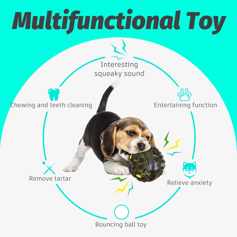 HamshMoc Đồ Chơi Bóng Cao Su Tự Nhiên Không Độc Hại Cho Cún Cưng Gặm