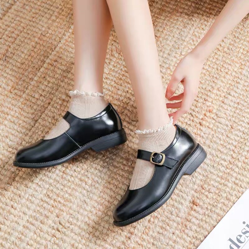 Mary Jane shoes  - Giày da bò nữ