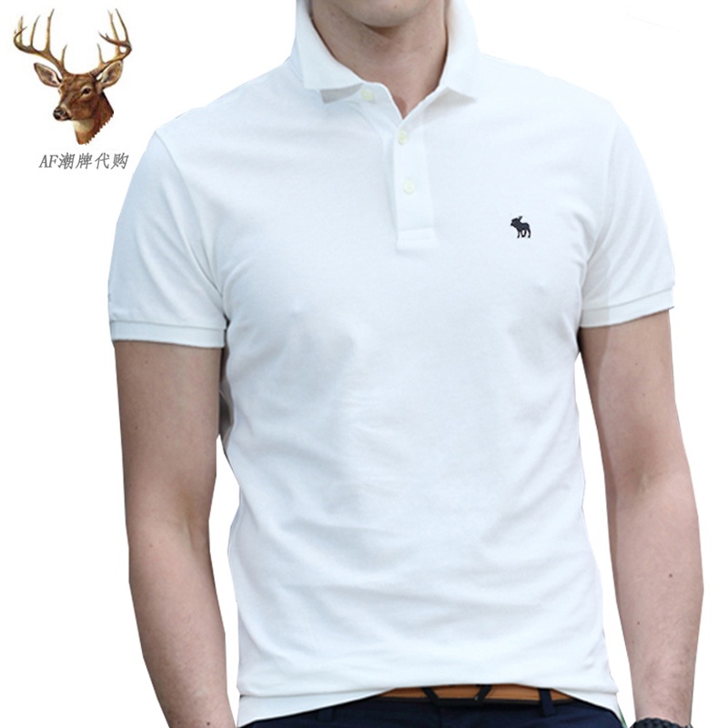 Áo Thun polo Tay Ngắn In Chữ Abercrombie & Fitch Thời Trang Cho Nam
