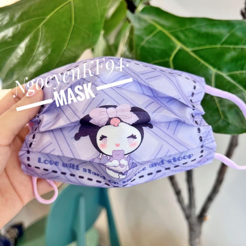 Sẵn Mẫu Mới - Khẩu Trang Y Tế In Hình Kuromi Siêu Dễ Thương Cho Người Lớn