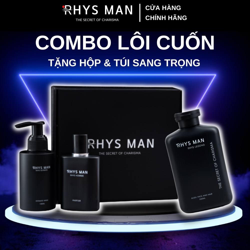 Bộ quà tặng Sữa tắm gội nam Legend 3 in 1 & Dung dịch vệ sinh nam Ultimate & Nước hoa Homme