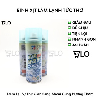 Bình xịt làm lạnh tức thời, giảm đau ngay lập tức, chai xịt khử mùi - ảnh sản phẩm 1