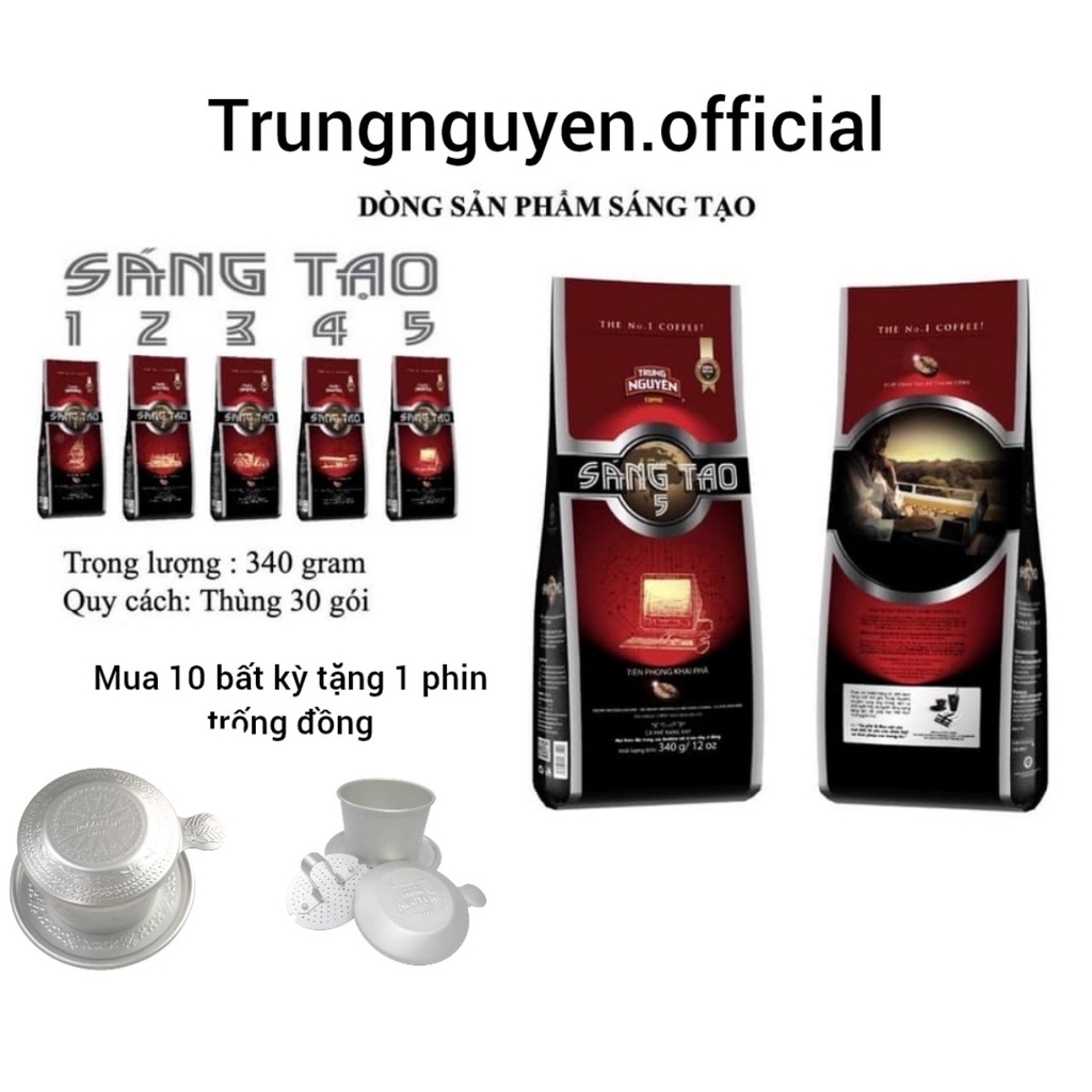 Cà phê rang xay Trung Nguyên - Sáng tạo 1 2 3 4 5 8