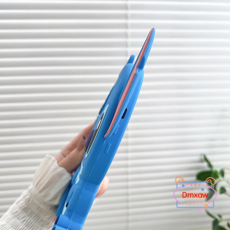Ốp Điện Thoại Silicon Mềm Hình Stitch Xanh Dương Cho iPhone 14 Pro Max 13 Pro Max 12 Pro Max 11 Pro Max