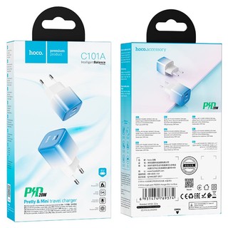 Cốc sạc Hoco C101A USB Type-C PD20W (Xanh) - Nhat Tin Authorised Store