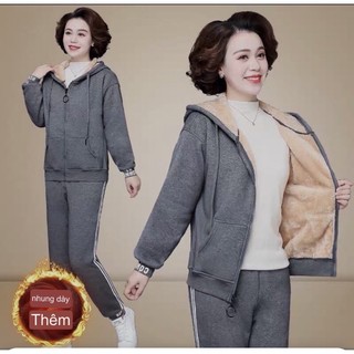 BỘ QUẦN ÁO NỈ LÓT LÔNG TRUNG NIÊN CAO CẤP