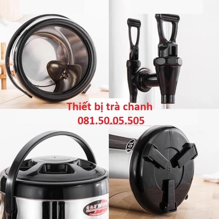 Bình ủ trà [3 LỚP GIỮ NHIỆT] giữ nhiệt lâu, dung tích 8L giao hàng nhanh. Dụng cụ pha chế QDP