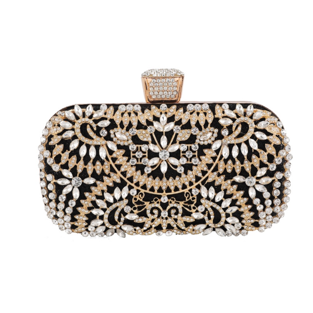 Ví Cầm Tay Đính Kim Cương Giả Sang Trọng Cho Nữ