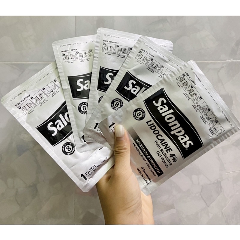 MIẾNG DÁN SALONPAS LIDOCAINE 4% GIẢM ĐAU