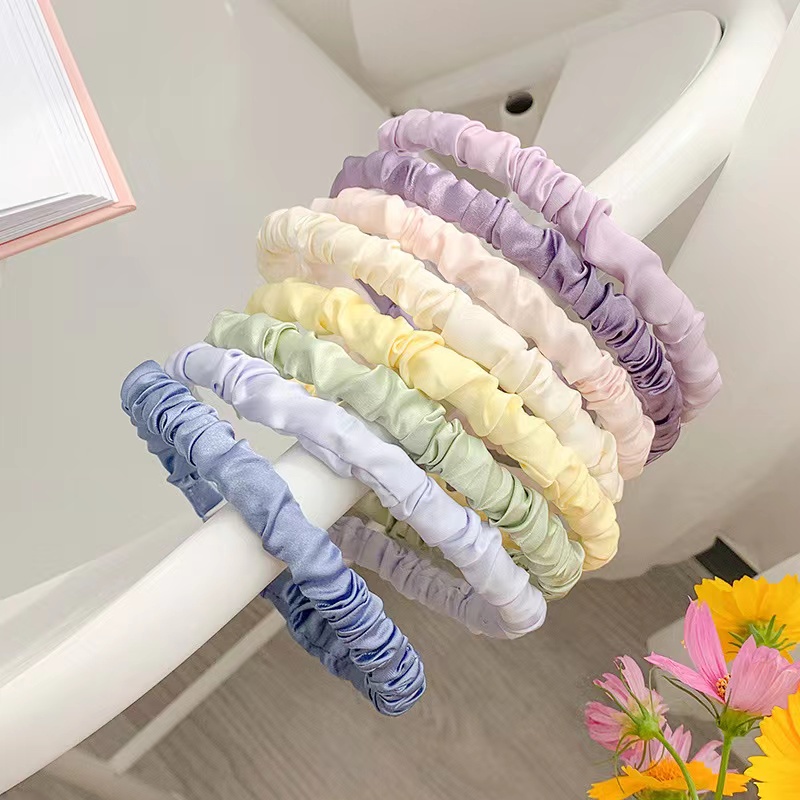 Băng Đô Cài Tóc Hàn Quốc Sa Tanh Phụ Kiện Thời Trang Cho Nữ AB167