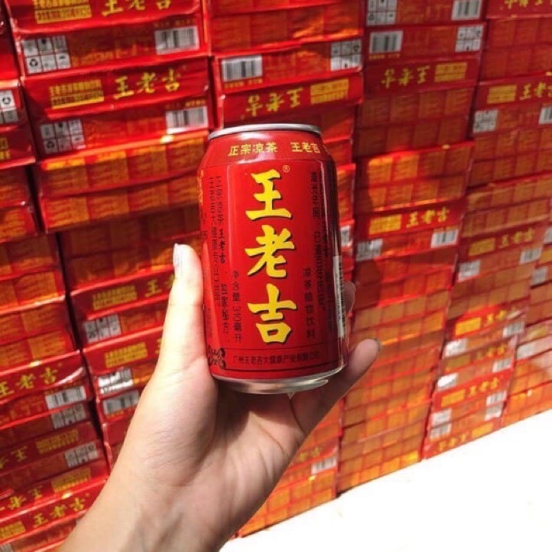 1 thùng nước hồng sâm Trung Quốc ( trà thảo mộc ) 24 lon