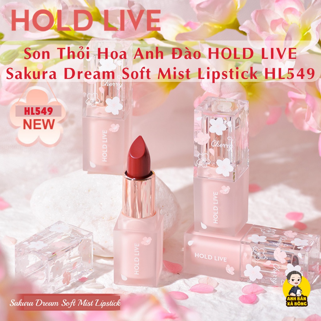 Son Thỏi Hoa Anh Đào HOLD LIVE Sakura Dream Soft Mist Lipstick HL549