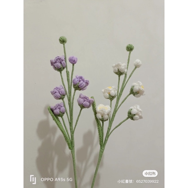 Hoa chuông len handmade cực xinh. hoa làm quà,trang trí nhà bàn làm việc