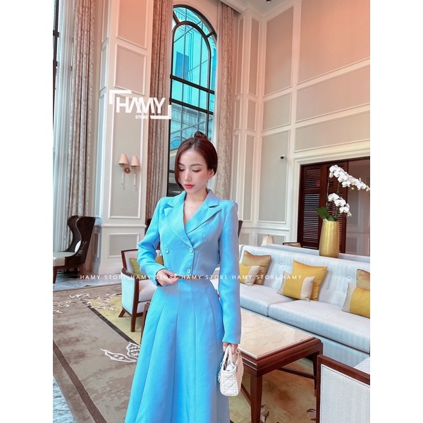 Sét Dài Tay Chân Váy Vest Dài