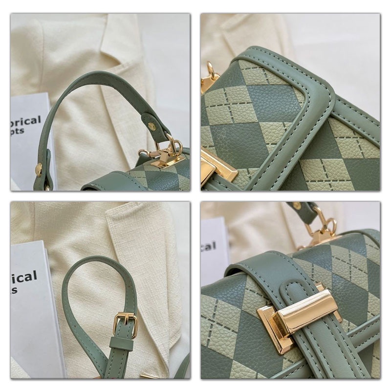 Mischa Túi Đeo Chéo Hình Thoi Chất Liệu Da PU Cao Cấp Hợp Thời Trang