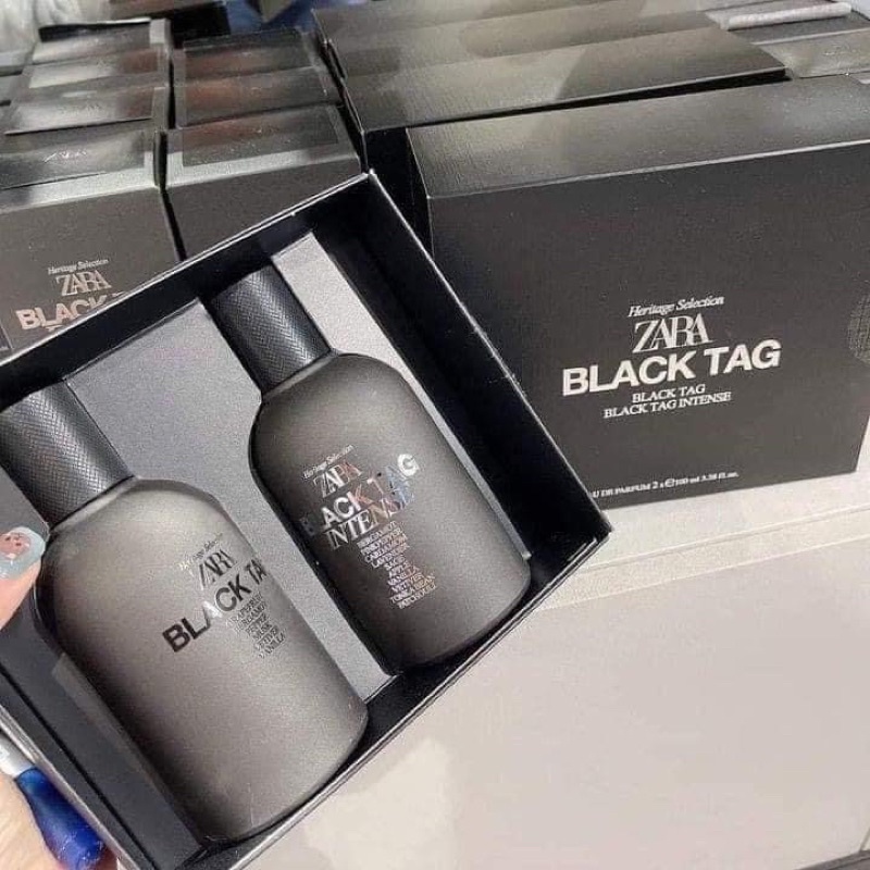 Set Nước Hoa Nam ZARA BLACK TAG EDP + BLACK TAG INTENSE EDP 100MLX2