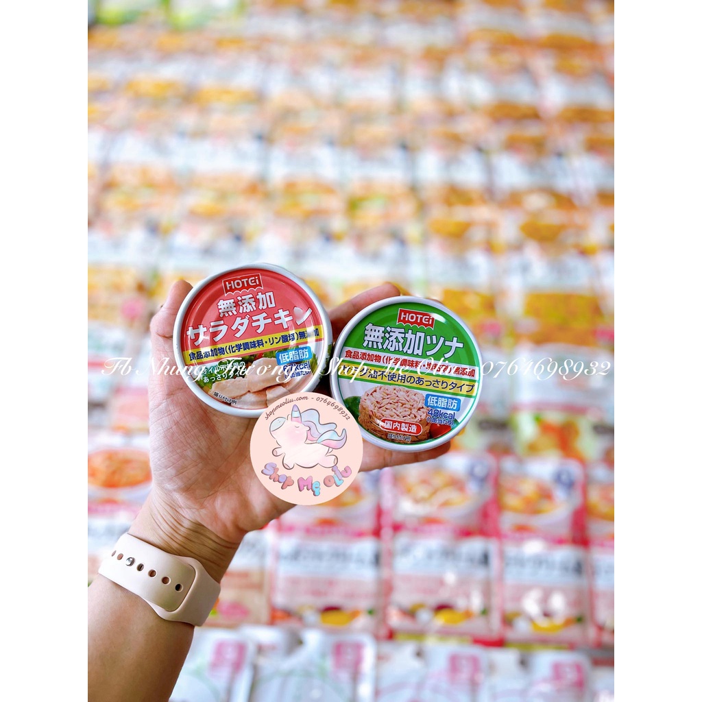 [SHIP AIR] Ức gà/Cá ngừ ngâm dầu Hotei Nhật Bản 70G date 08/2025