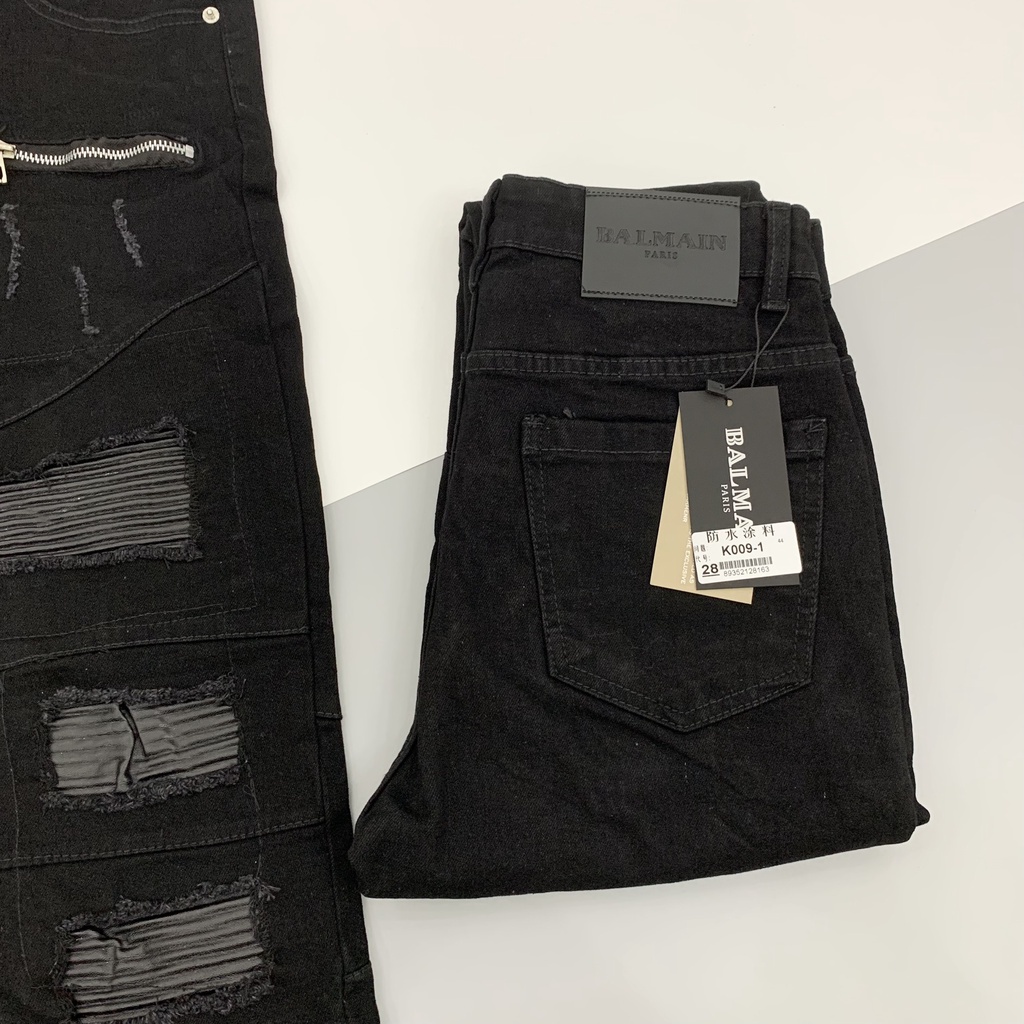 Quần Jean Nam Amiri Rách Lót Da Nhăn Khoá Đùi Mã Hot | BigBuy360 - bigbuy360.vn