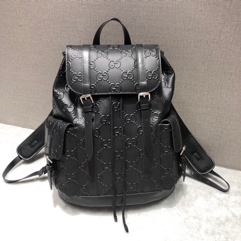 Balo dây rút thời trang unisex nam nữ da thật Gucci GC 2022 cao cấp