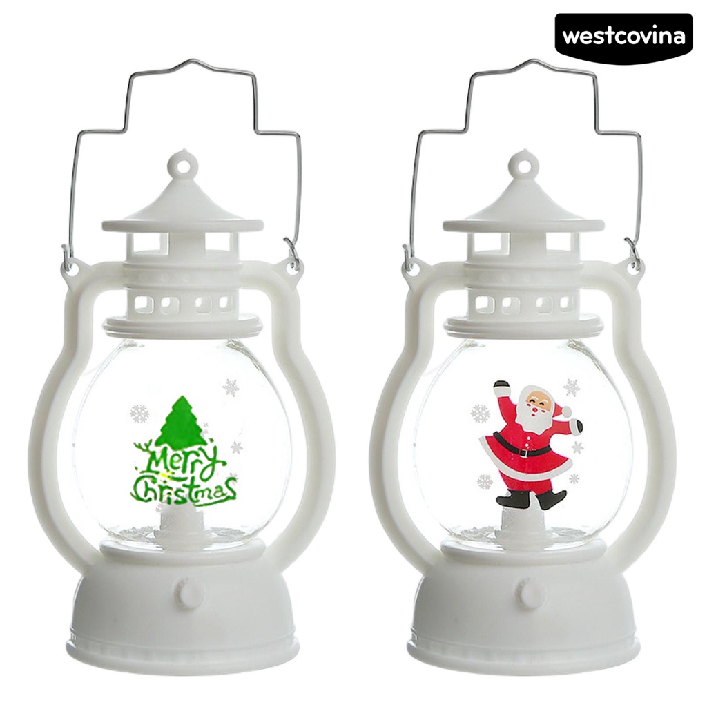 [Hot]☃Đèn Lồng LED Trang Trí Giáng Sinh Tiết Kiệm Năng Lượng