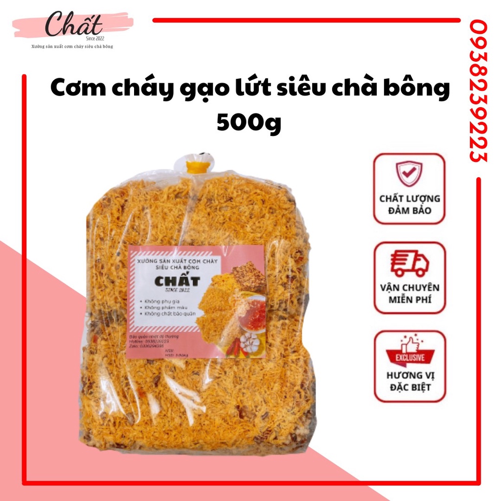 Cơm cháy gạo lút siêu chà bông 500G - tận xưởng