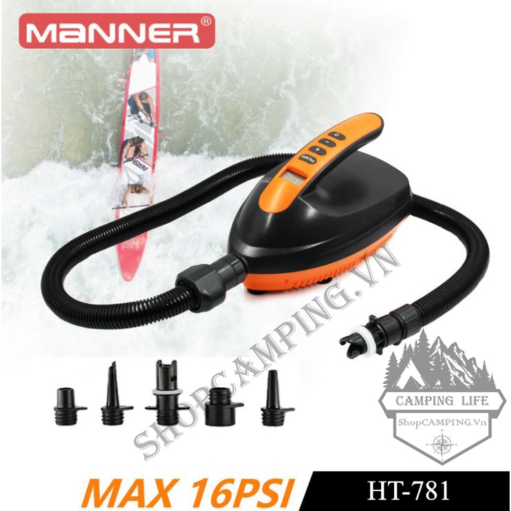 Bơm SUP, bơm thuyền hơi, nệm hơi, phao , Bơm nén Stermay HT-781