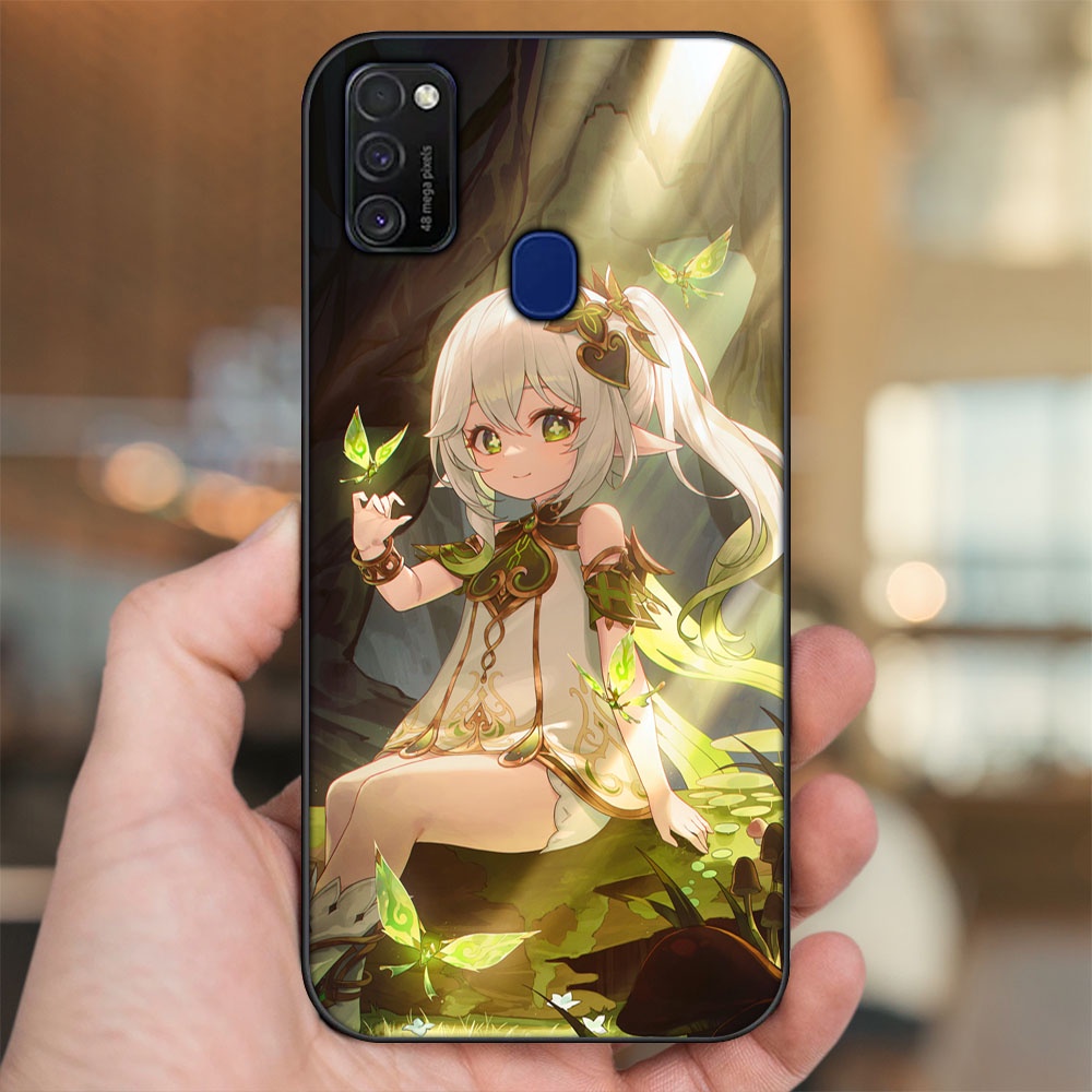 Ốp lưng Samsung M21, M30S viền đen in hình Nahida Genshin Impact