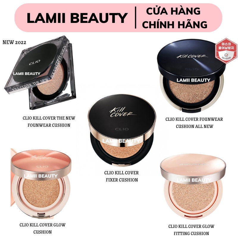 Phấn nước CLIO KILL COVER FOUNWEAR ALL NEW THE NEW FOUNWEAR FIXER GLOW
