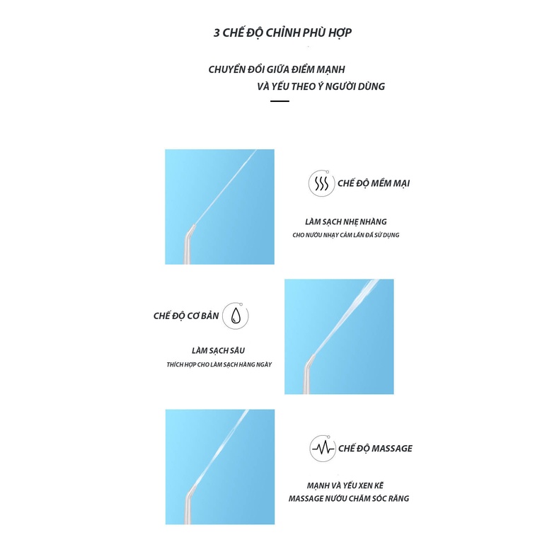 Máy tăm nước mini gấp gọn dung tích 200ml, Vệ sinh chăm sóc răng miệng hàng ngày