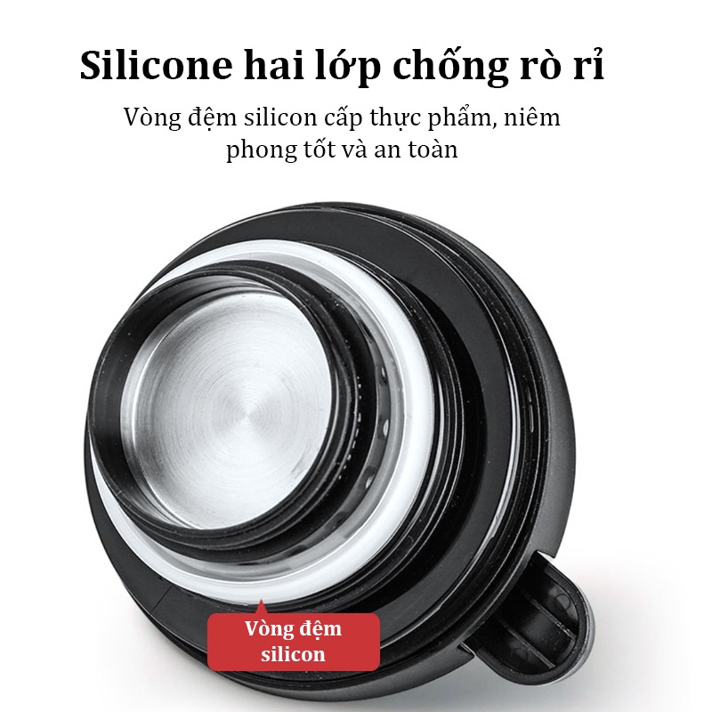 Ấm pha trà giữ nhiệt bộ lọc tích hợp Ấm trà giữ nhiệt 800ML Bình nước giữ nhiệt inox 316 Thermos DODO