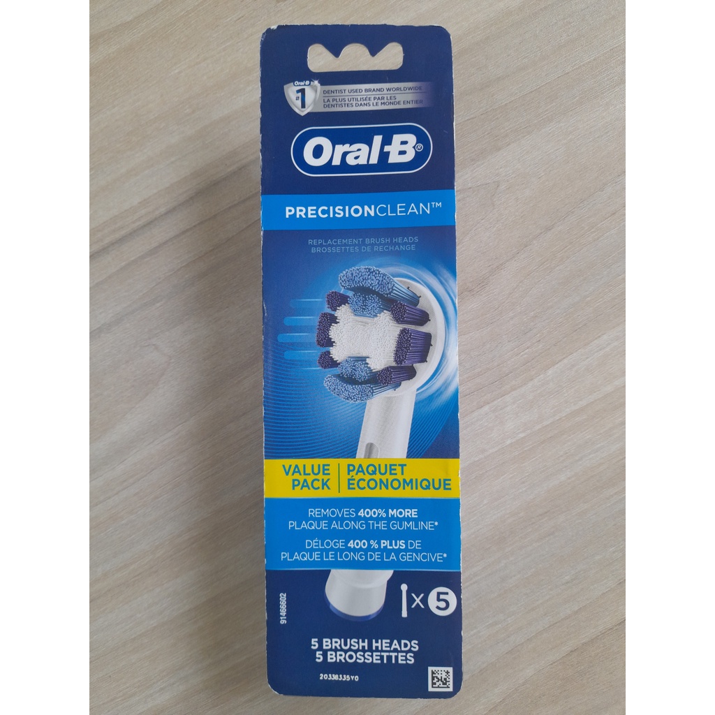 Đầu Thay Bàn Chải Pin Oral B Combo 5 Đầu Cross Action, Floss Action, Precision Clean [Seeme Beauty]