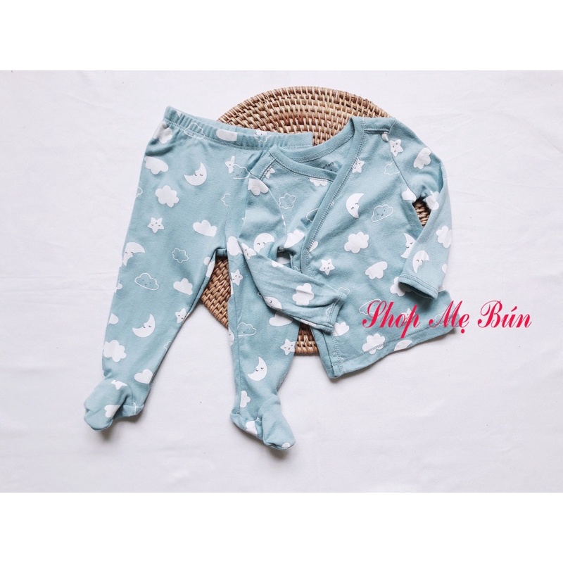 (Ảnh thật) Bộ dài liền tất bé trai bé gái hàng xuất dư hãng carter