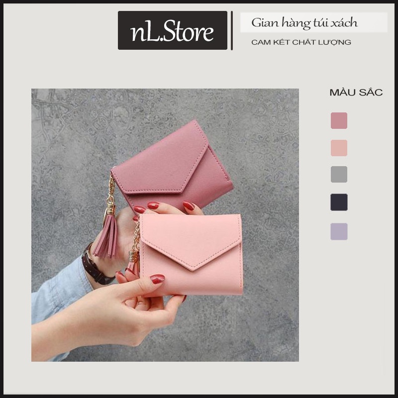Ví nữ cầm tay mini Ví nữ ngắn cute nhỏ gọn bỏ túi thời trang giá rẻ nl.store