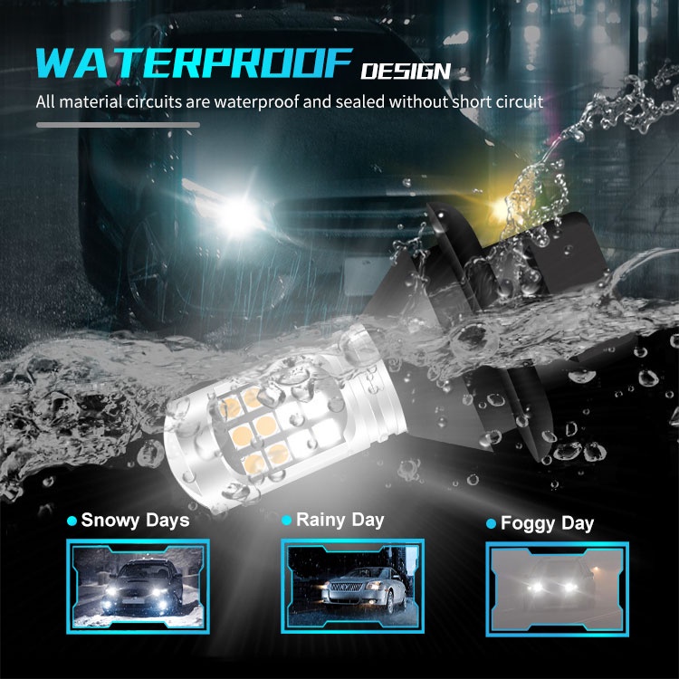 Bộ 2 Đèn Tín Hiệu Ban Ngày BA15S 1156 p21w BAU15S PY21W T20 W21W 7440 30LED