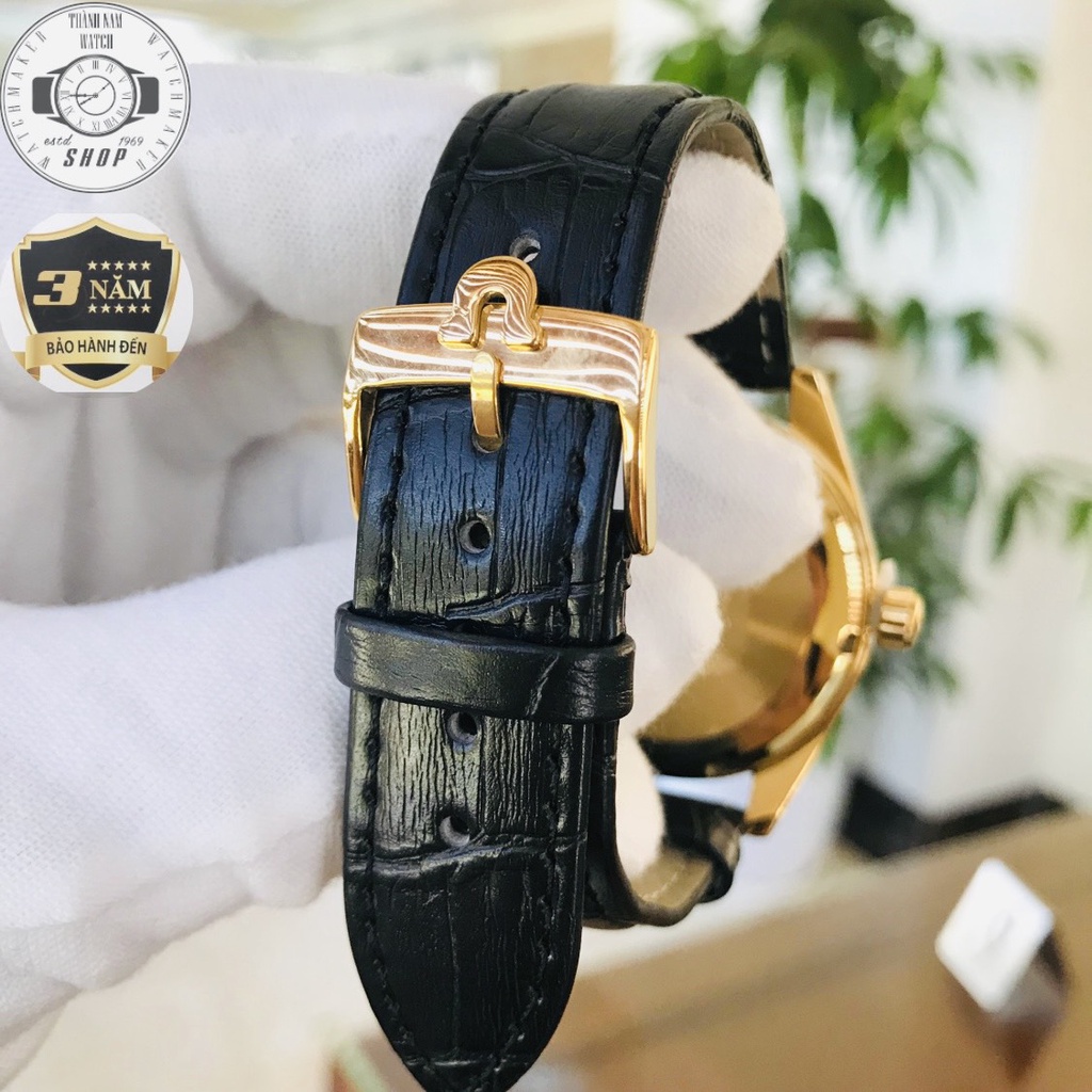 Đồng hồ Nam OMG01 Dây da cao cấp, Mặt Sapphire chống xước, chống nước thẻ bảo hành 36 tháng