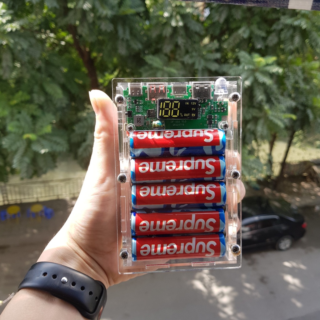Box Sạc Dự Phòng Mica 4 6 8 10 12 Sạc QC3.0 Và PD