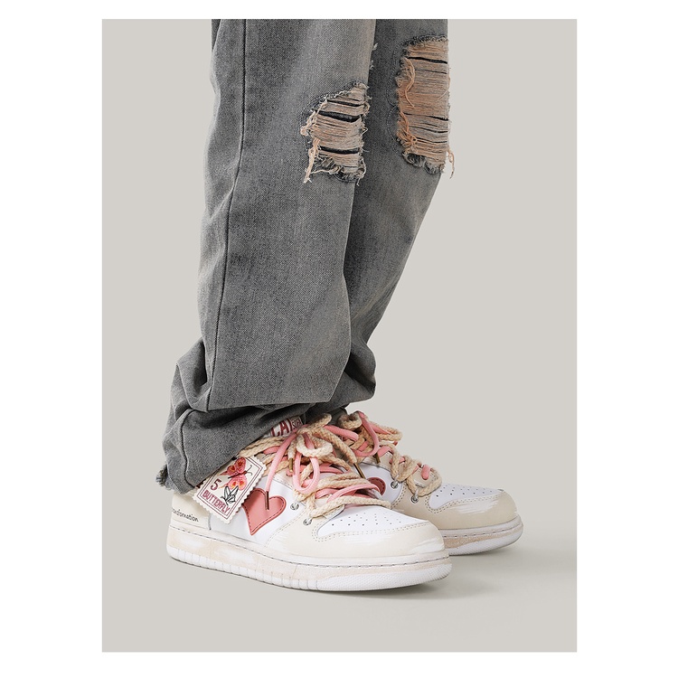 Giày Cat Sofa Butterfly Letter Chính Hãng  - Giày Sneaker Cat&Sofa Butterfly Print Hồng Phong Cách Đường Phố