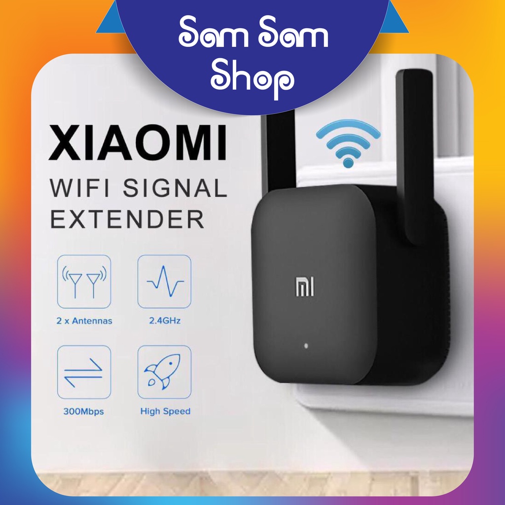 Kích sóng Xiaomi Mi Wifi Repeater Pro phiên bản mới 300 Mbps